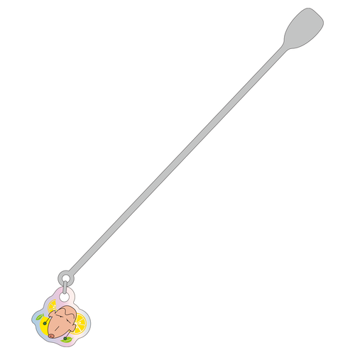 クレヨンしんちゃん チャーム付きマドラー レモン | クレヨン